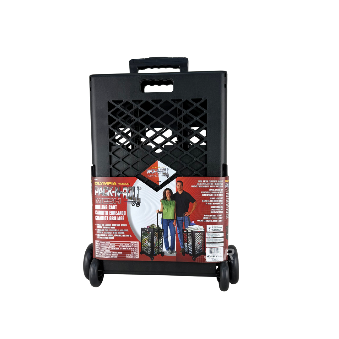 Olympia Pack-n-Roll Mesh Rolling Cart
